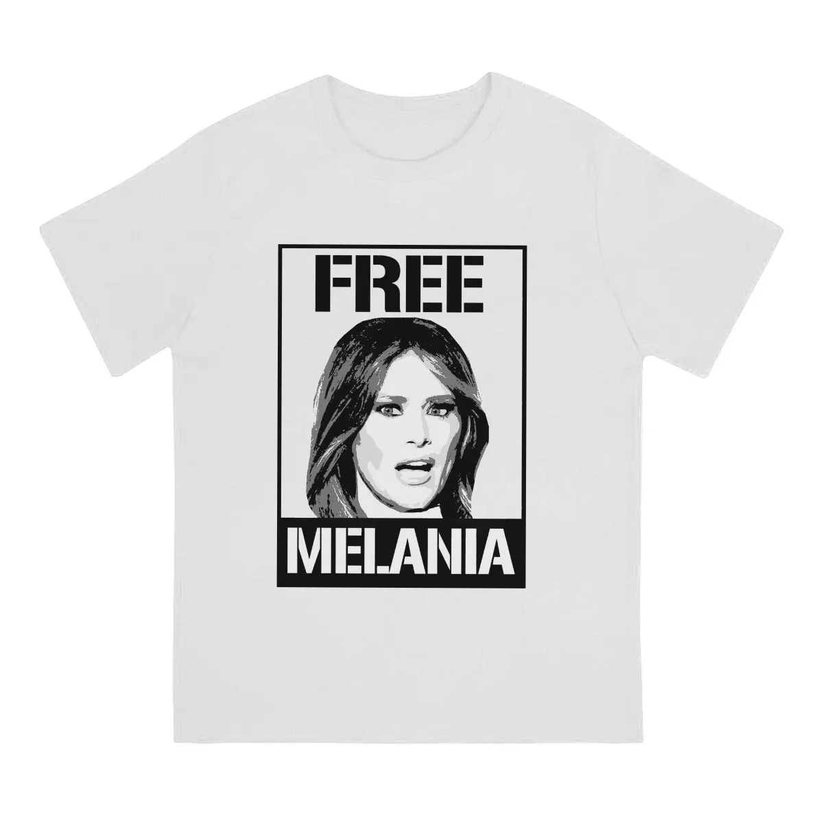 Free Melania T Shirts Men Pure Cotton Creative T-Shirt O Neck Free Trump Tee Shirt Short Sleeve Clothing 4XL 5XL 6XL