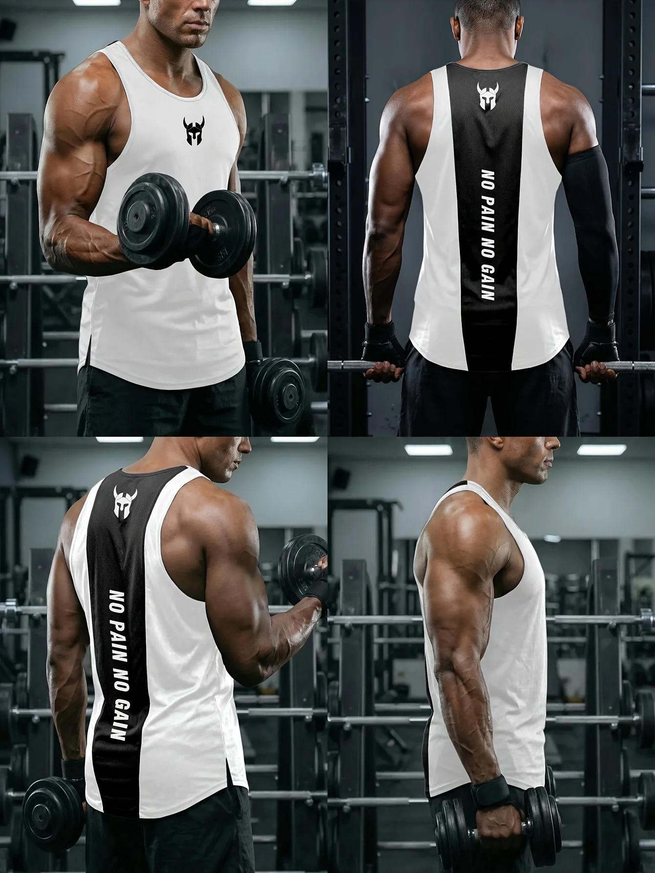 New Simple Striped KING 3D Printed Men Tank Tops Summer Sleeveless Casual Sports Vest Crew Neck Breathable Oversized Tees Tops ﻿