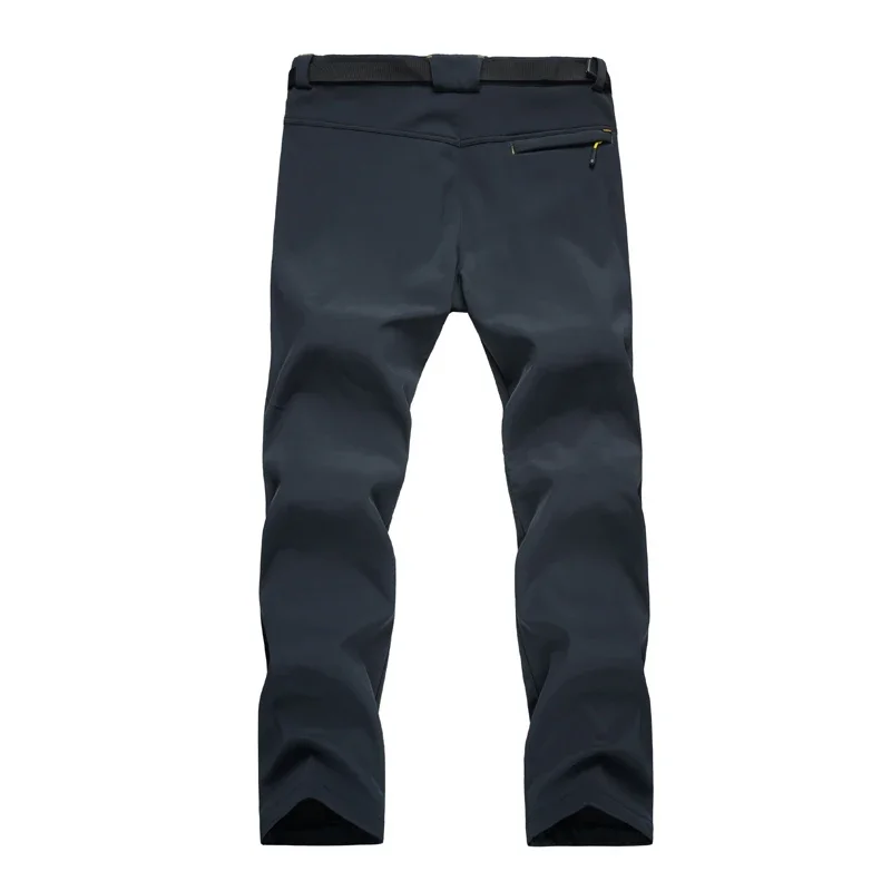 

Men's Waterproof Hiking Pants Outdoor Fleece Lined Snow Ski Pants Winter Softshell Snowboard Pants