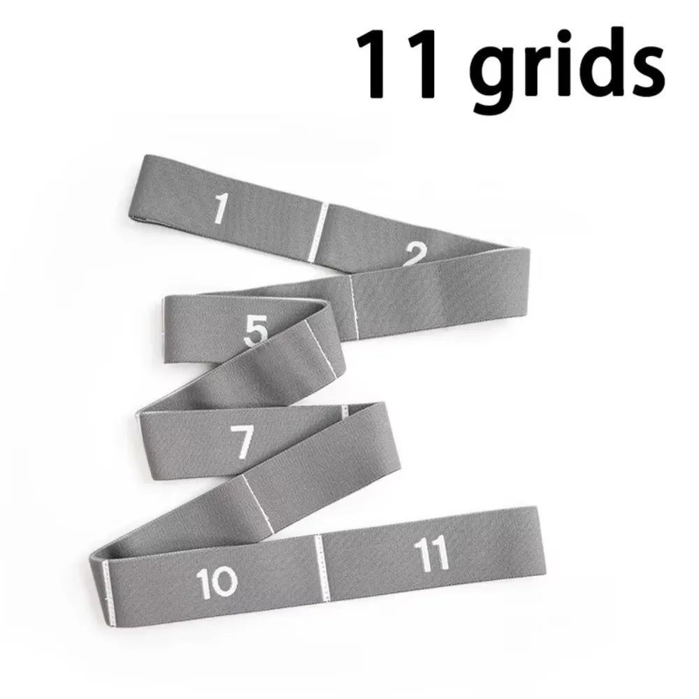 Multi Stage Yoga Stretch Band Segmented Elastic Rope Yoga Resistance Band 10/11 Grid Resistance Belt Yoga Elastic Band