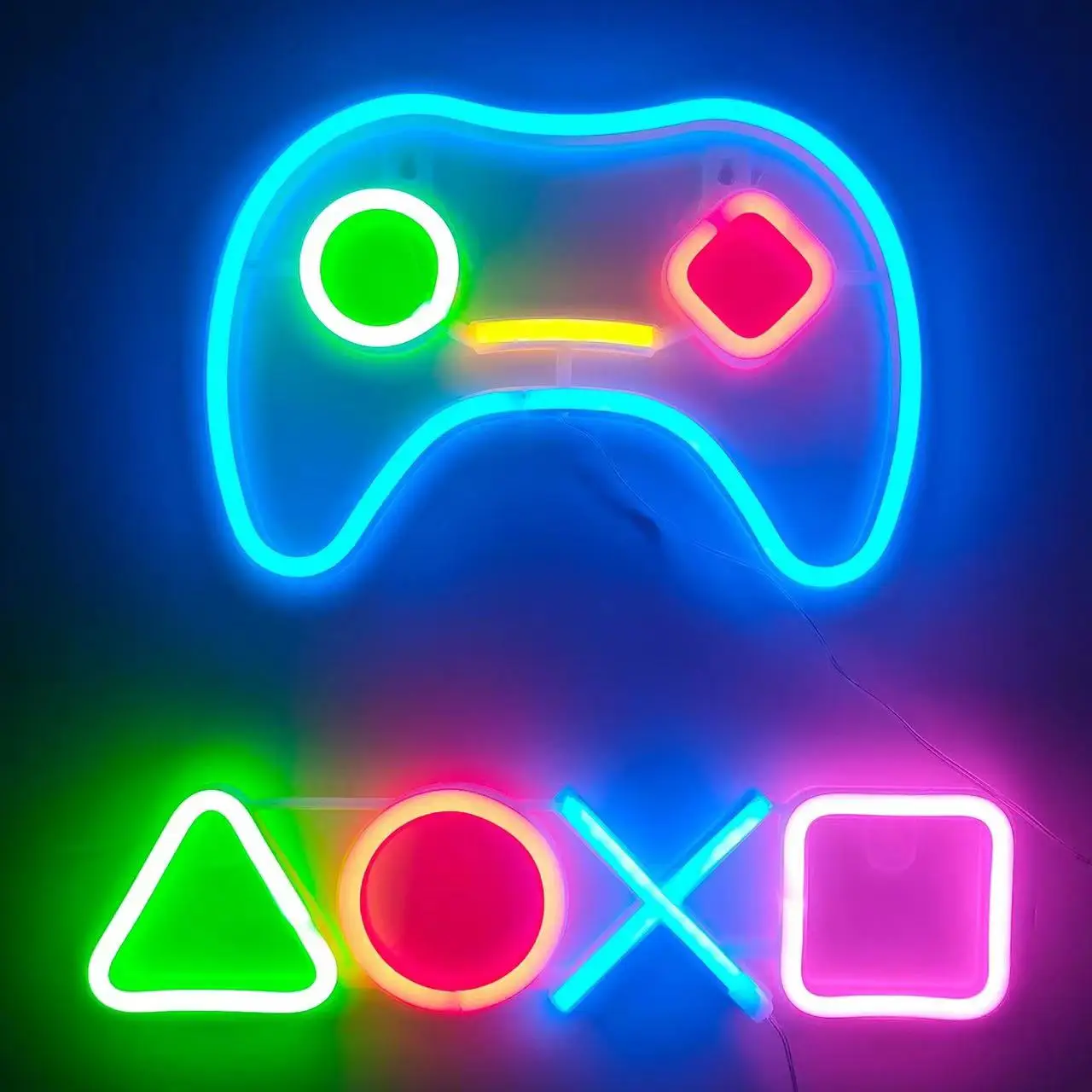 Game Controller Neon Sign for Game Room Decoration Game Neon Sign for Teen Boys CHILDREN\'S Room Wall Decor USB LED Neon Lights