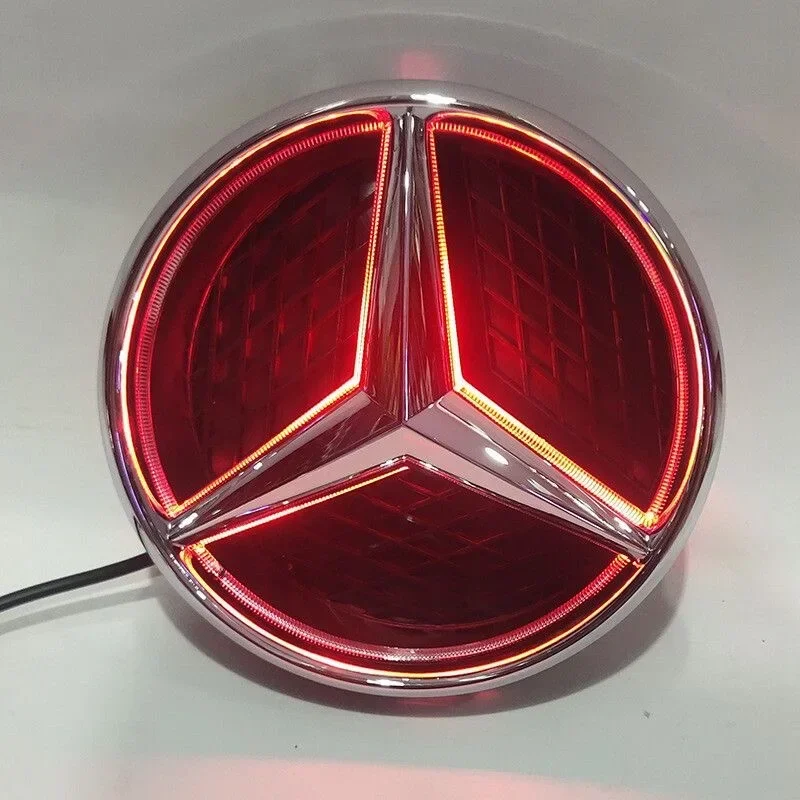 Car Front Grilled Star Emblem LED Illuminated Logo White Blue Red Light for Mercedes Benz W204 GLK220 GLK300 GLK350 GLK500 W245