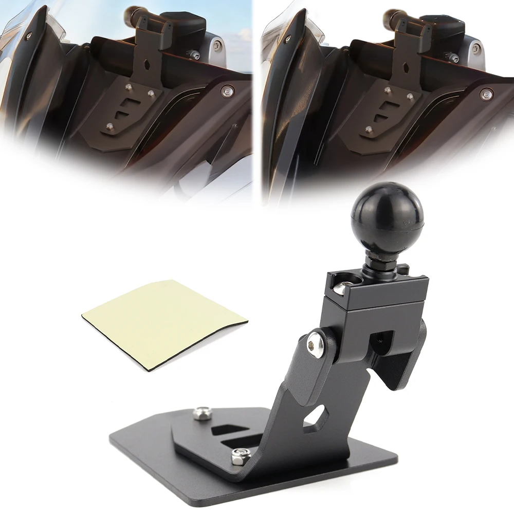 Fit For BMW R 1250 RT 2020 2021 2022 2023 2024 2025 Motorcycle GPS Mount Navigation Plate Bracket Windshield Phone Stand Holder