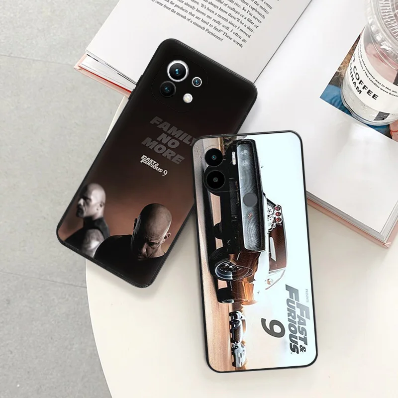 Soft Phone Cases For Xiaomi Mi 11 10t Lite 5G 11t Pro Redmi Note 7 8 8t 10 k40 k60 k50Gaming K40S Fast Furious Black Matte Cover