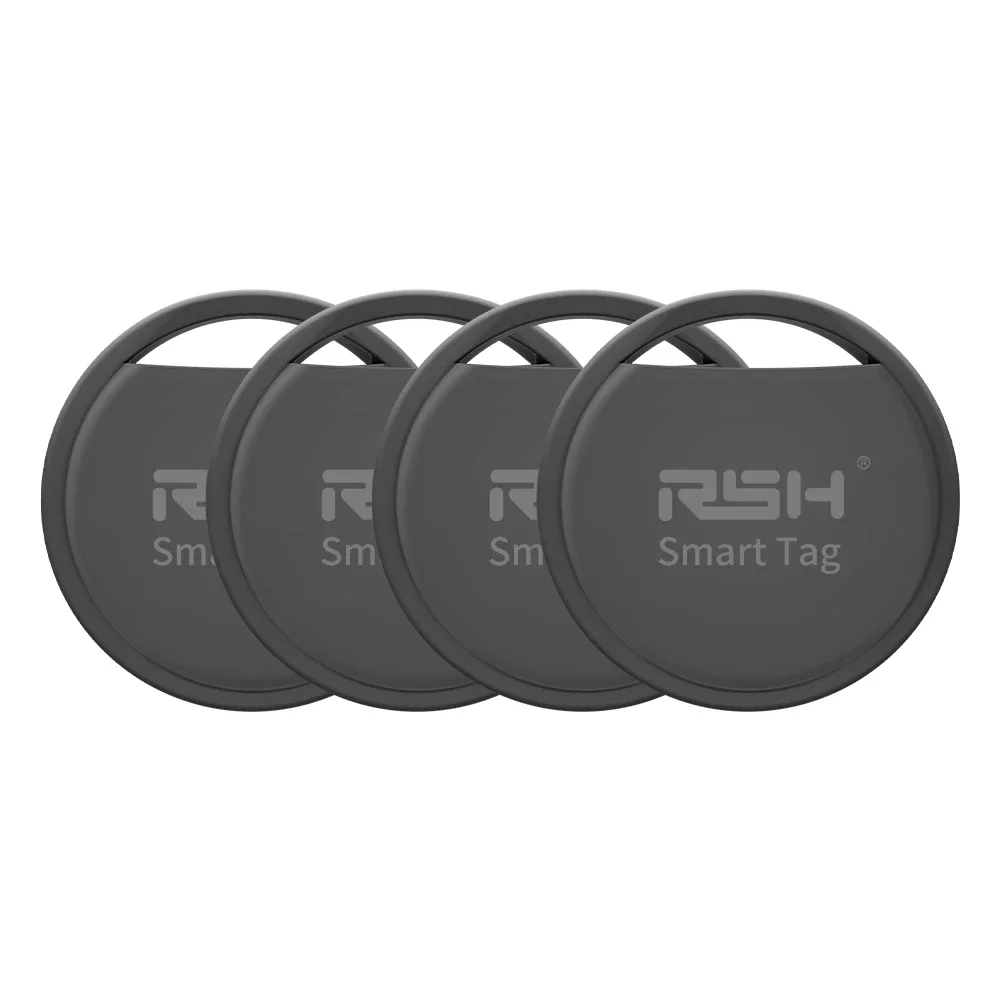 RSH 4 Stück Autos GPS-Tracker funktioniert mit Google's Find Hub Anti-Verlust-Locator für Pixel Xiaomi Cars Positioning Sound Fast Finding Tag