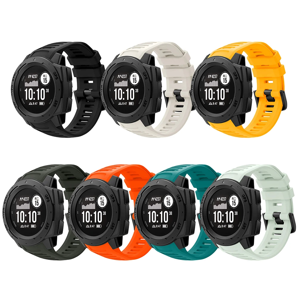 22 mm Uhrenarmband aus Silikon für Garmin Instinct 1 2, Ersatzarmband für Instinct 2/Solar/Esports/Tactical Band Armband – Detail 2