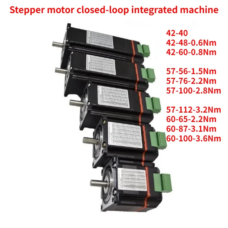 Motore passo-passo a circuito chiuso integrato 42/57/60 con driver integrato muslim/0. 8Nm/1.5Nm/2.2Nm/2.8Nm/3.2Nm/3.1Nm/3.6Nm