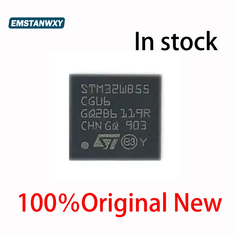 

(5-10piece)100% New STM32WB55CGU6 STM32WB55 CGU6 QFN-48 Chipset