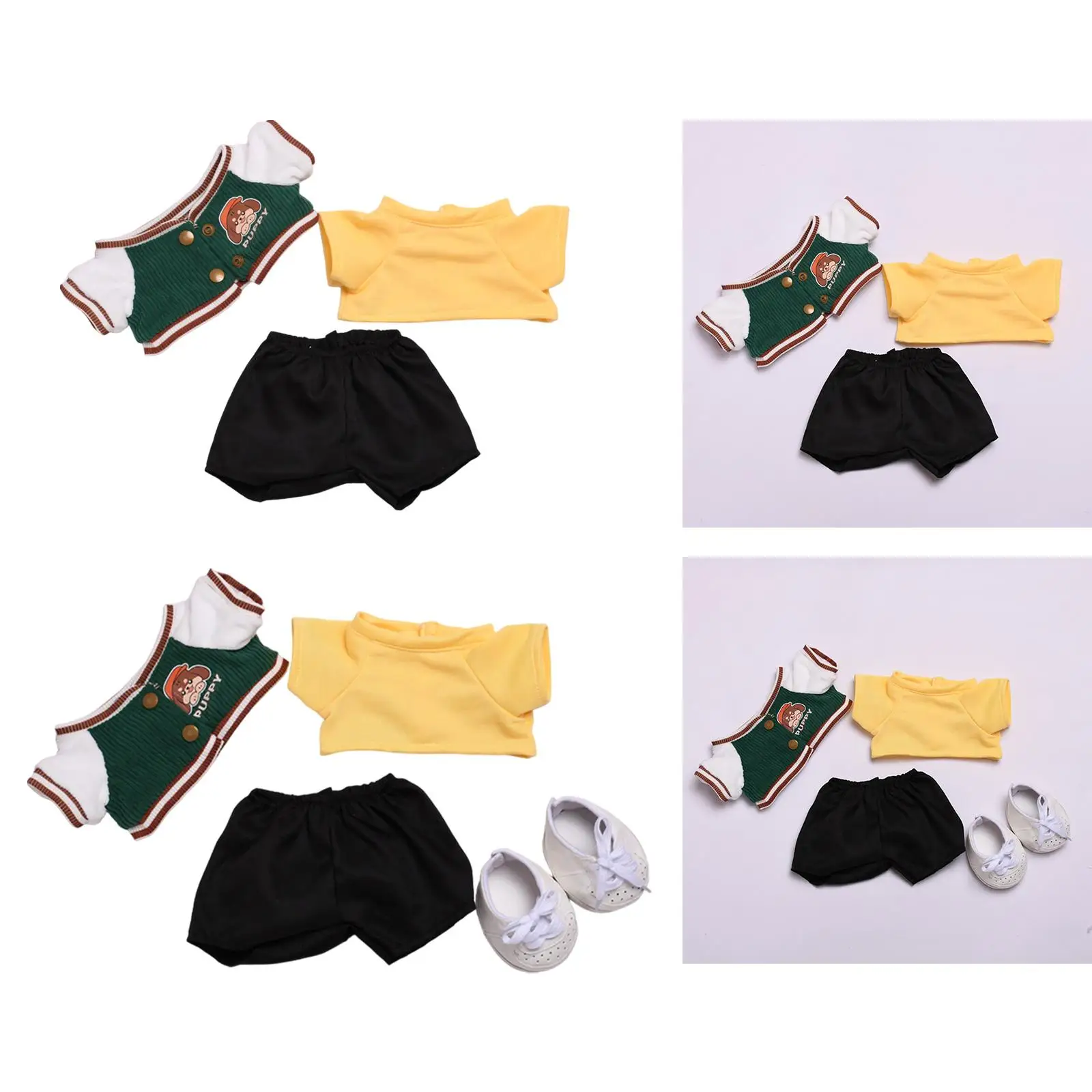 

Plush Doll Clothes,Stuffed Animals Clothes,DIY, Dress up,Fashion,Doll Short Sleeve Jacket Trousers Baseball Suit Cute
