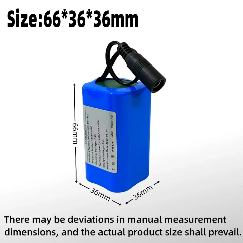 

Upgraded 7.4V 2S2P Fishing Bait Boat 6.8Ah Battery for T188 T888 2011-5 V007 C18 H18 So on Remote Control RC Boat Parts18650