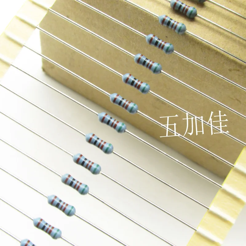 10-100pcs MF1/4DCT52A5110F 1/4W 511R 1% imported KOA metal film color ring resistor