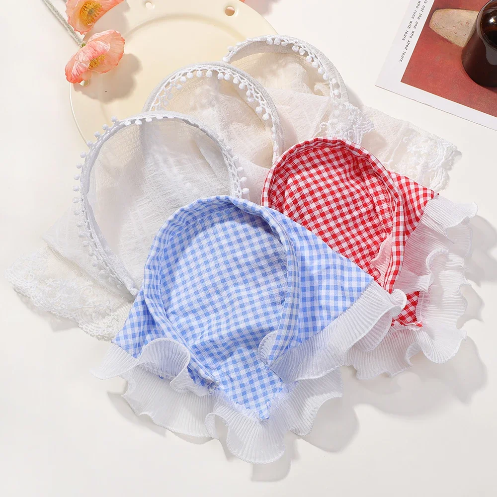 New Striped Hair Scarf Bohemia Bandana Hair Band Retro Triangle Scarf Kerchief Women Girl Travel Photo Headscarf Accessories