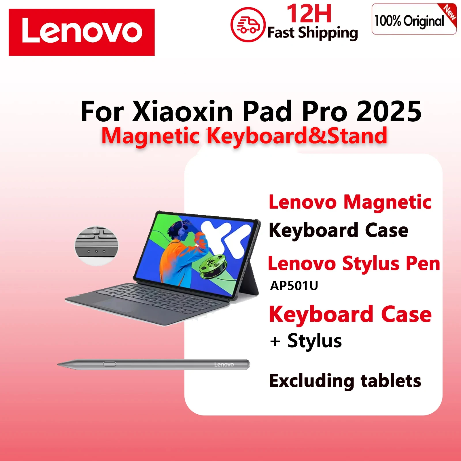 Original Lenovo Xiaoxin Pad Pro 12.7 2025 Magnetic Keyboard and