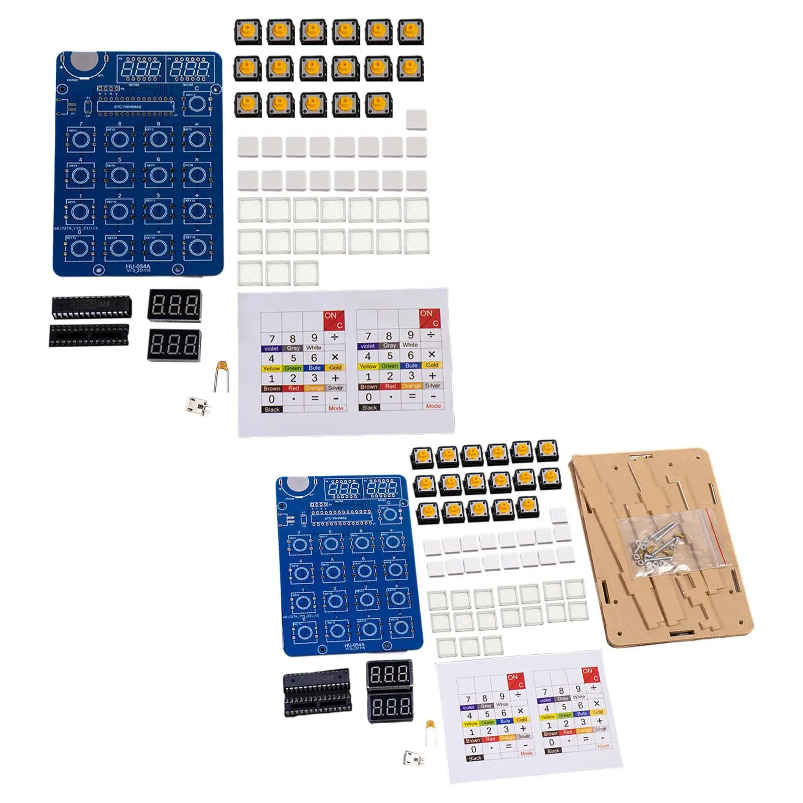 

DIY Calculator Electronic Production Kit with LCD Display Solder Practice Desk Calculator Learning Electronics Home Office