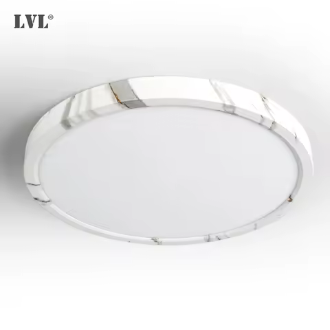 Round Marble Texture LED Ceiling Light CCT Easy Install Modern Lighting for Living Room Bedroom Kitchen Bathroom