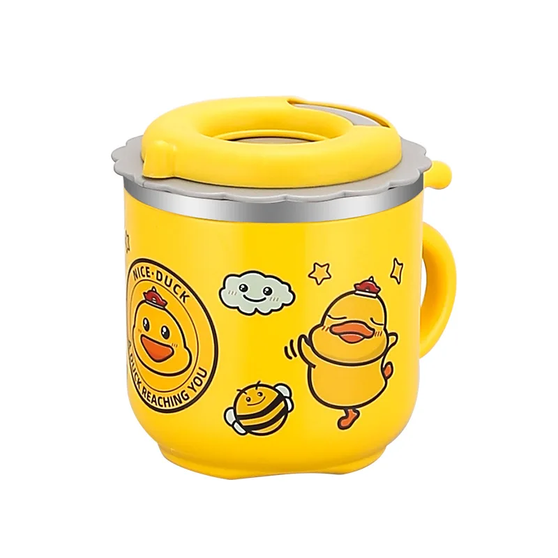 270ML Kids Water Sippy Cup Creative Cartoon Baby Feeding Cup with Straws Leakproof Water Bottle  Portable Children\'s Cups