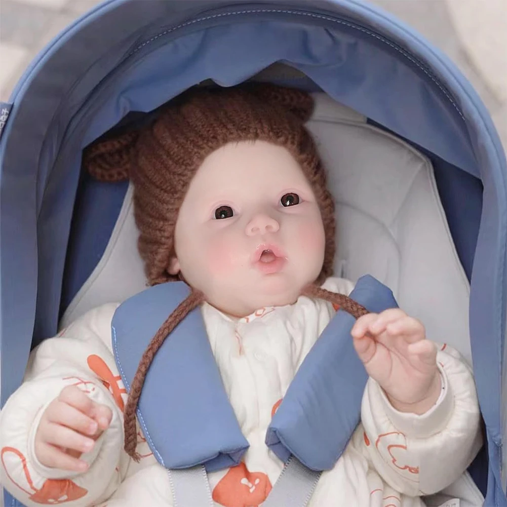 U-charmmore 47cm 3KG Girl Full Silicone Reborn Baby Silicone Reborn Doll Full Body Silicone Girl Real Newborn Baby Kid\'s Gift