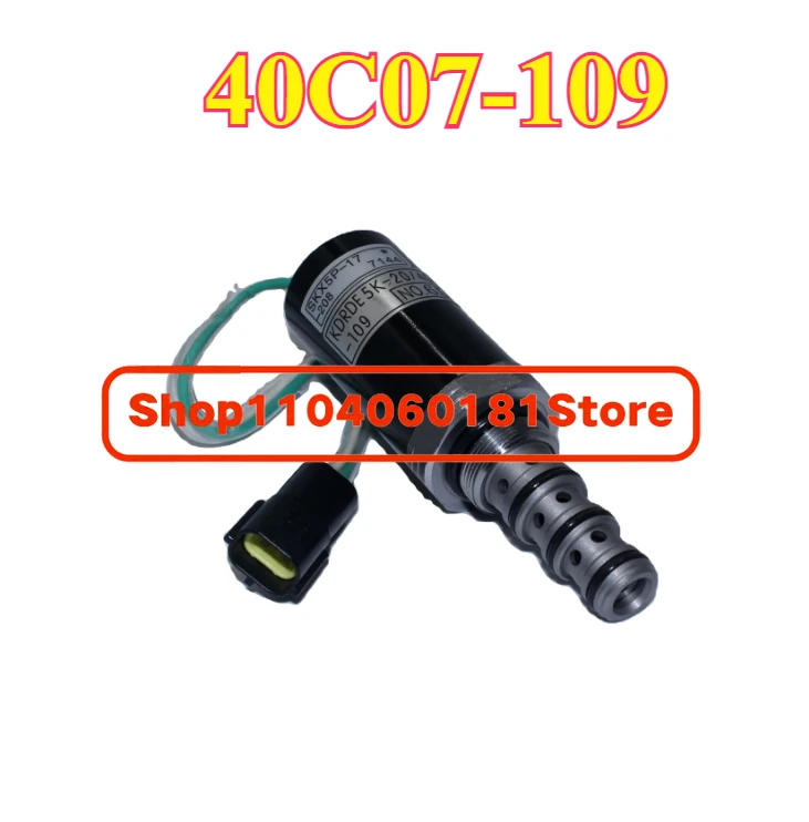 

40C07-109 R215-7 R225-7 Hydraulic Pump Solenoid Valve Excavator Parts KDRDE5K-20/40C07-109 SKX5P-17-208 for Hyundai