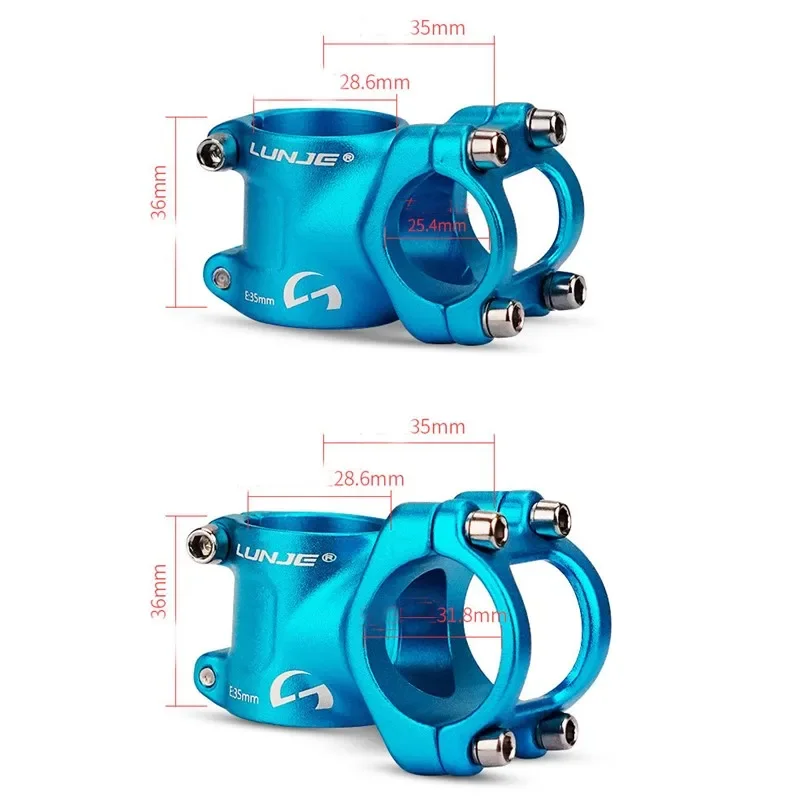 MTB Stem 31.8/25.4mmx35mm Mountain Bike Power Short Stem Support Road Mountain Bike Bridge Cycling Stem Bicycle Parts