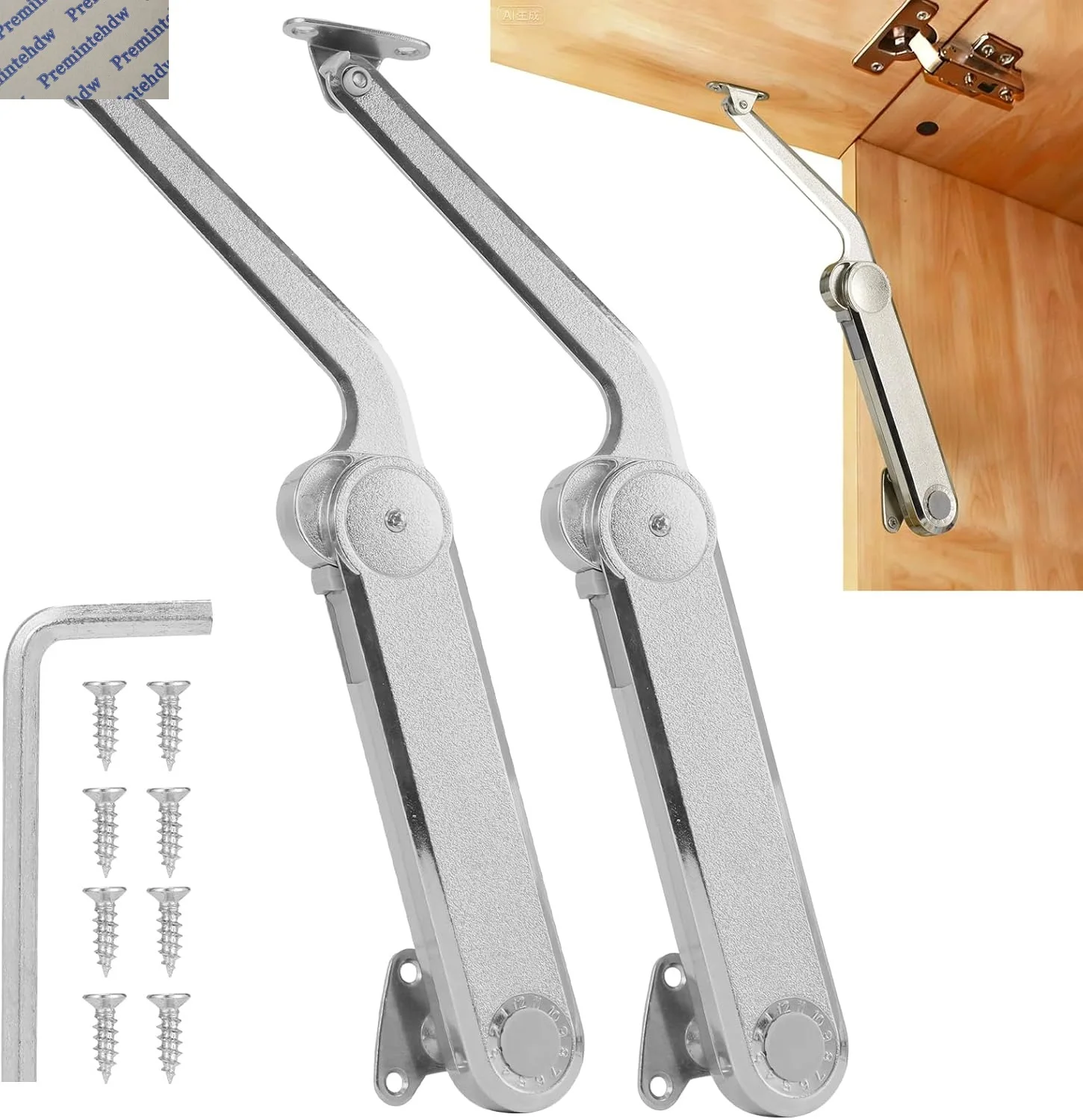 2pcs-heavy-cabinet-door-lift-up-lid-stay-support-mechanism-force-adjustable