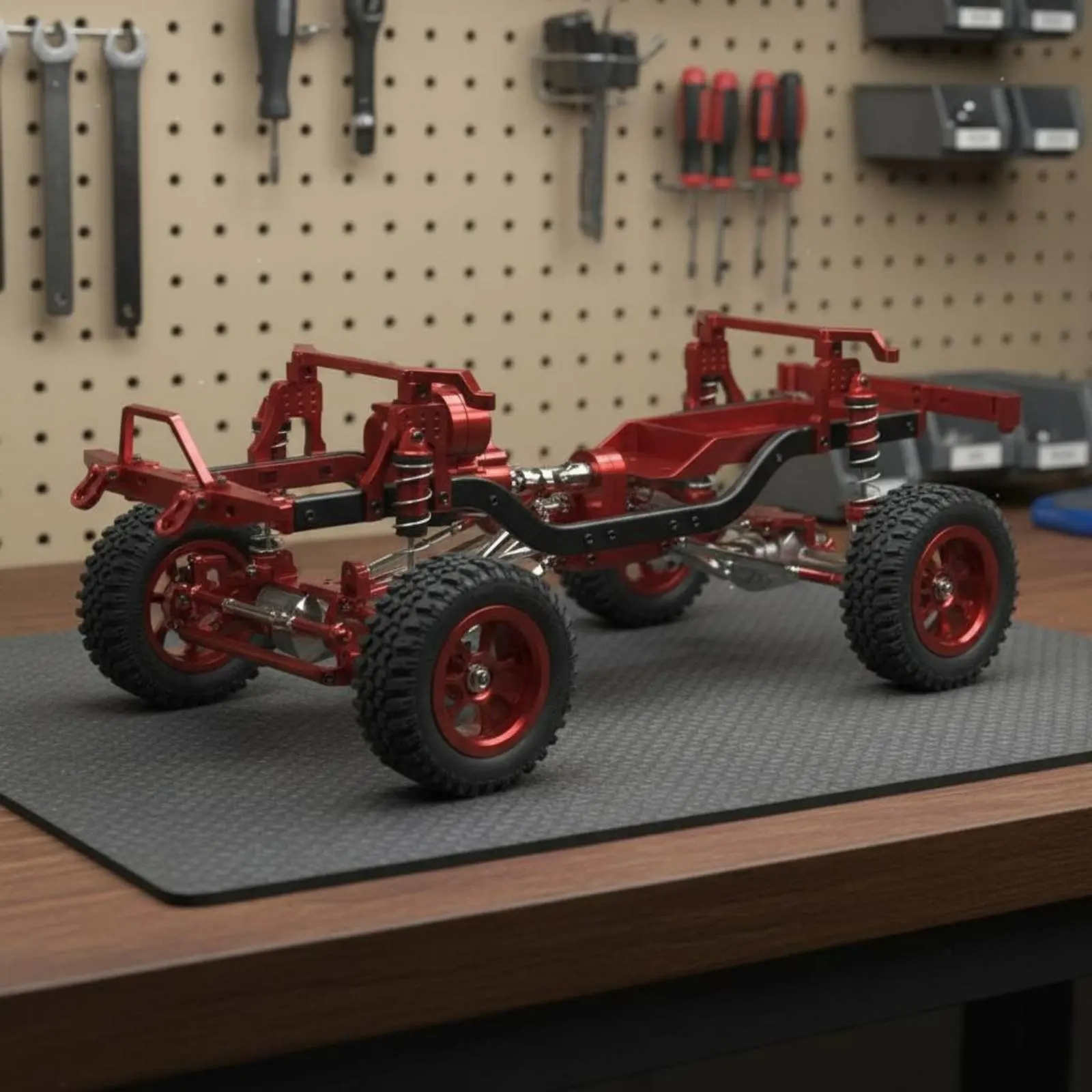 

1/12 Scale Metal RC Crawler Chassis Aluminum Alloy Frame Metal Chassis Advanced Assembled RC Car Frame Kit DIY Modification