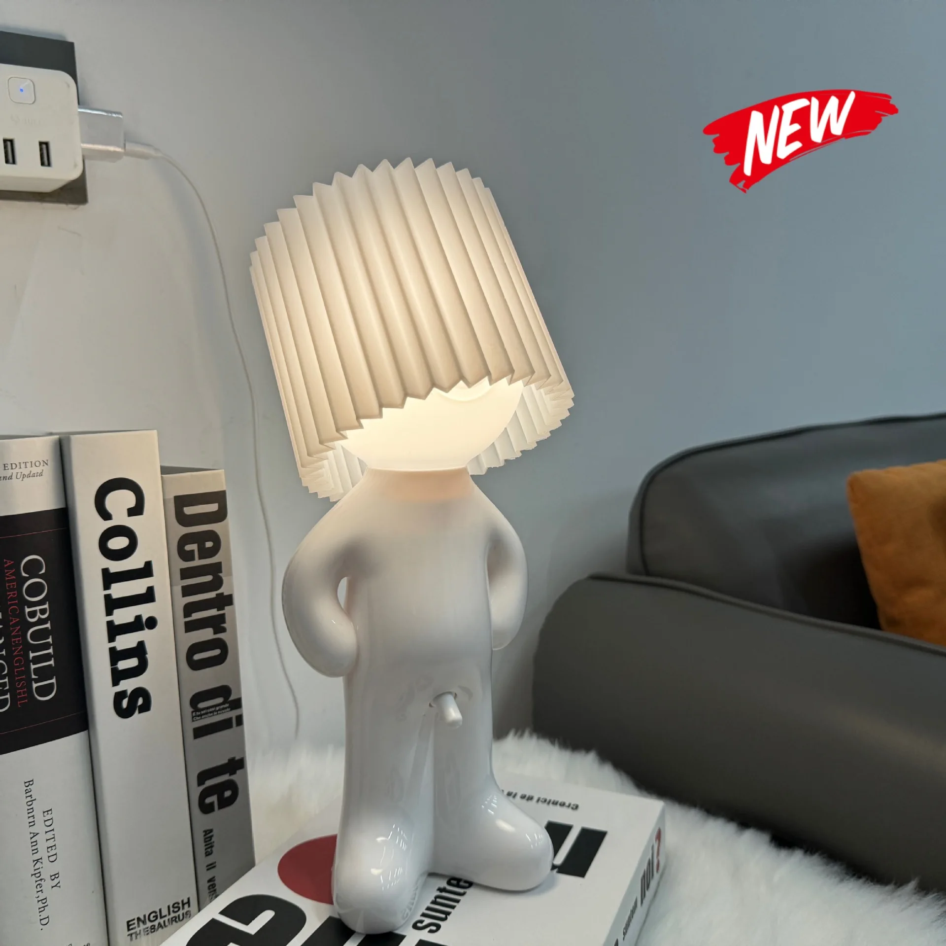 Room Bedroom Decoration Led Light Table Desk Lamp USB Shy Boy Night Light Mood Light With Penile Switch Christmas Gift