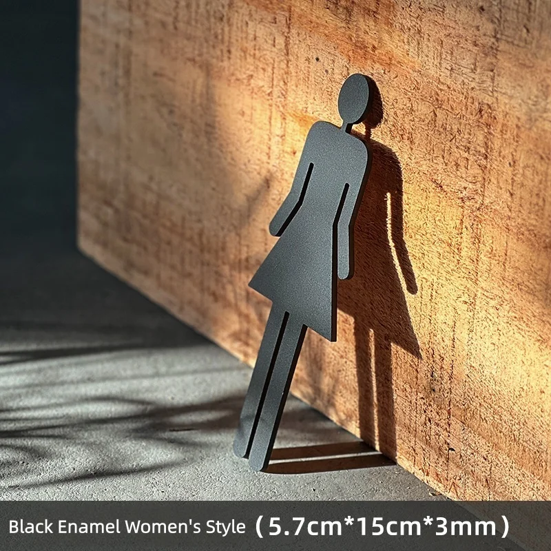 

Табличка для общественного туалета, наклейка на стену для туалета и наклейка на дверь, доступные вывески для туалета