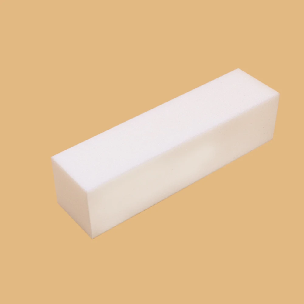50Pcs Professional Nail Files Buffing Block White Sponge 100 Grit Four-Sided Manicure Product Pedicure Nail Files And Buffer Set
