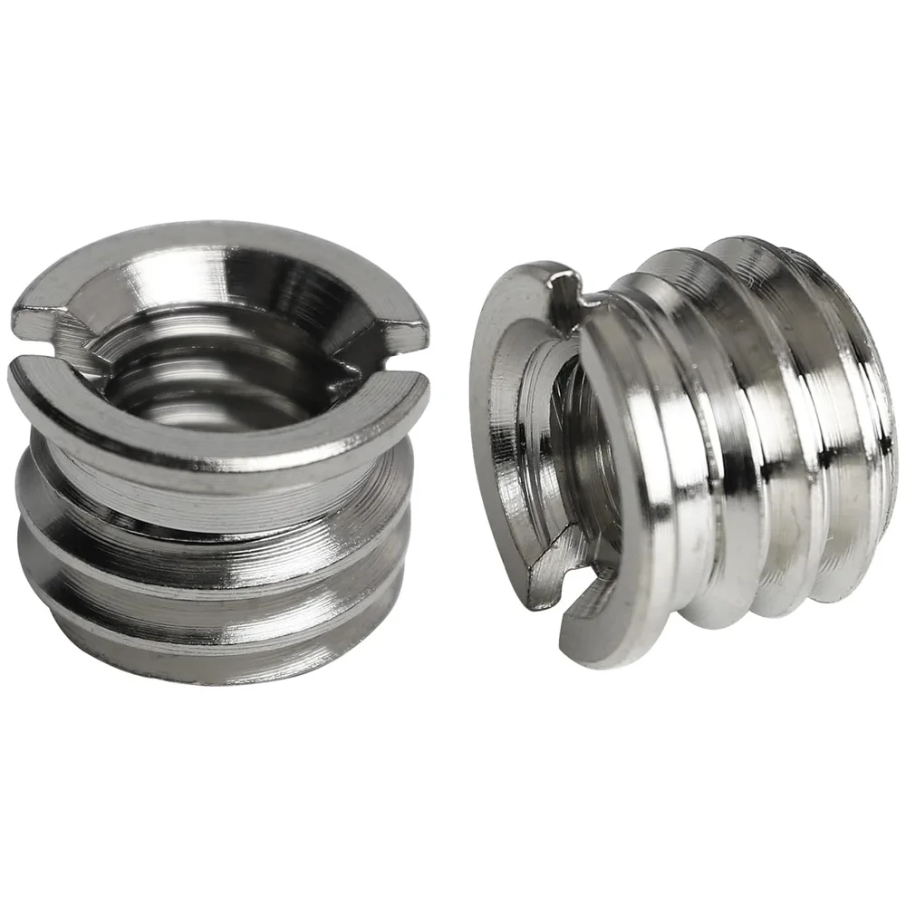 1/4"-20 メス - 3/8"-16 オス三脚ネジアダプターステンレス鋼標準ネジコンバータ DSLR カメラ一脚スタンド用