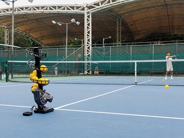Portable Rechargeable Pickleball Ball Machine Adjustable Trajectory Tennis Training Equipment with On-Court Drills