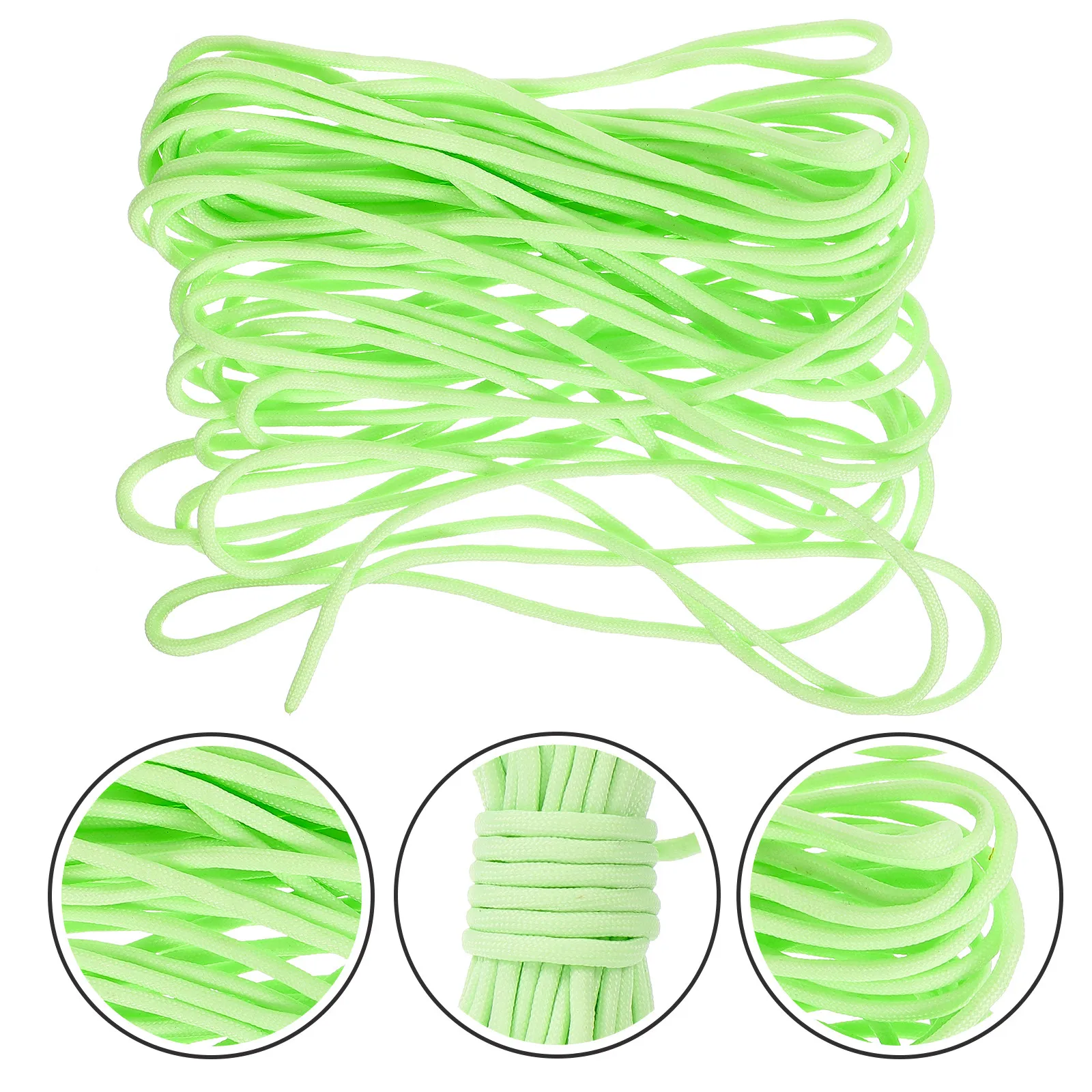 Professional Glow in The Dark Paracord Rope Convenient Portable Safety Cord for Outdoor Travel Climbing Mountaineering Survival