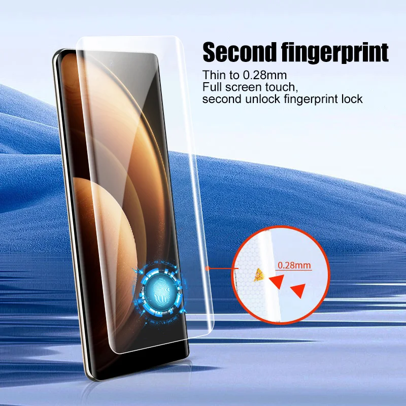 2Pcs UV Tempered Glass film for vivo S19 S18 S17 S16 Pro Glass smartphone X100 Ultra X90 X80 X70 X60 Pro Phone Screen Protector