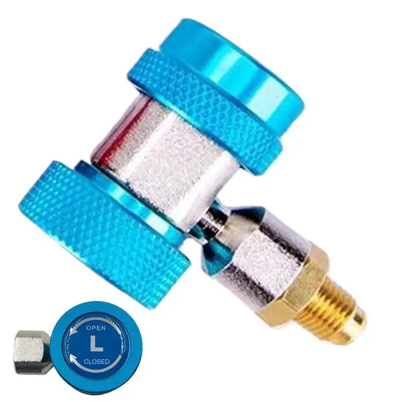 

R134A Car A/C Air Conditioner Quick Coupler Connector H/L Manifold Connector Air Conditioning Refrigerant Adjustable Adapters