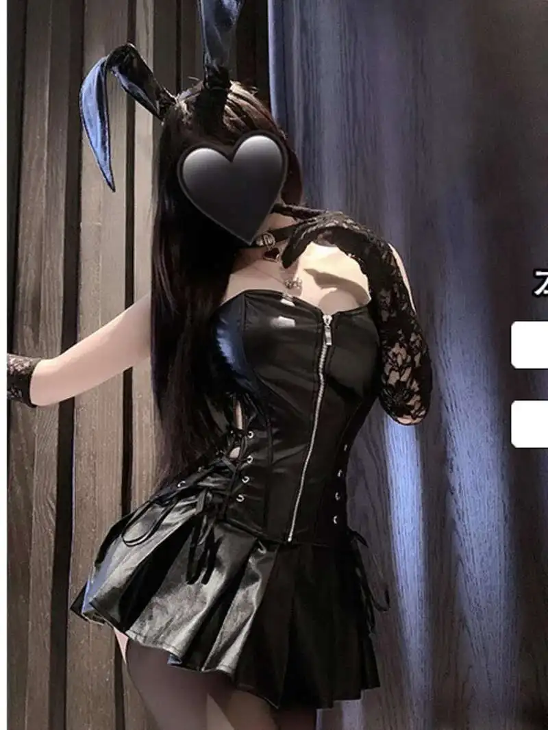 Lianyungang ليست خاطئة ليلة الجنس الملابس الداخلية مثير ورنيش إغراء مجموعة الرغبة النقية الملابس qqny متعة موحدة الإناث الدانتيل HQ97