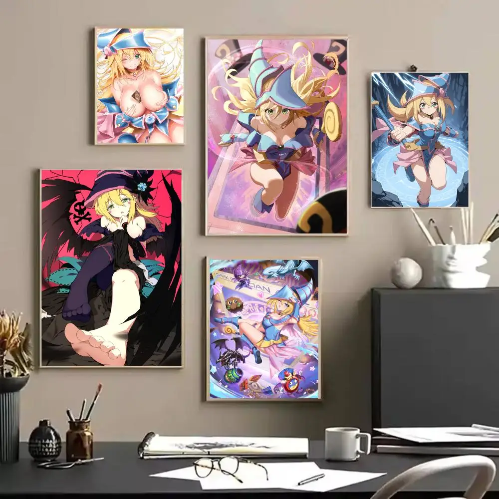 الظلام الساحر Y_Yu_Gi_oh اللوحة الخط الكتان قماش المشارك جدار يطبع لغرفة المعيشة غرفة نوم مكتب ديكور المنزل