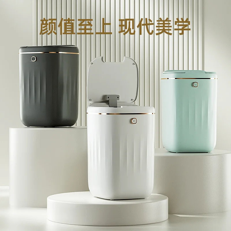 Imagem -02 - Grande Capacidade Smart Sensor Trash Can Impermeável Automático uv Esterilização Wastebasket Kitchen Bin Casa 20l