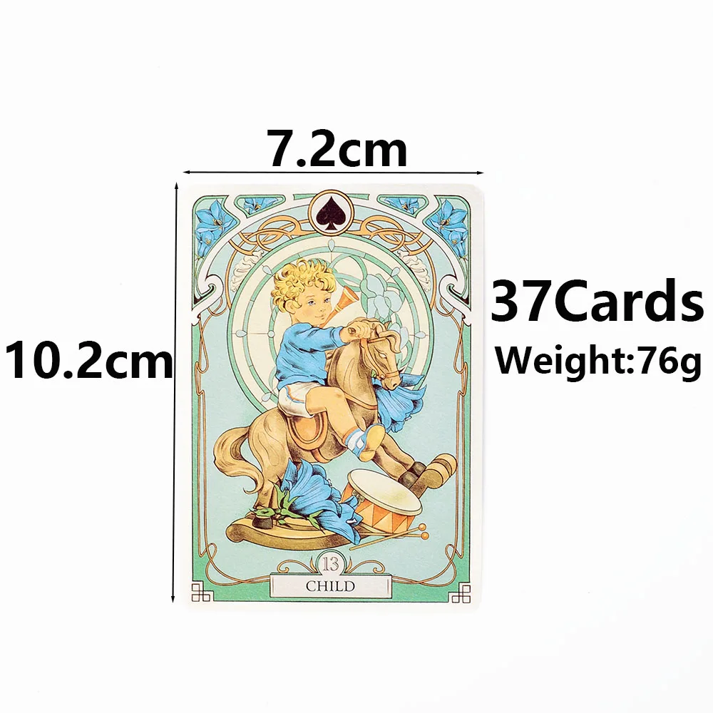 37 sztuk kart Romatic Lenormand Tarot Deck pełna angielska wersja pokład wyroczni dla dziewczynki gry planszowe 10.2*7.2Cm