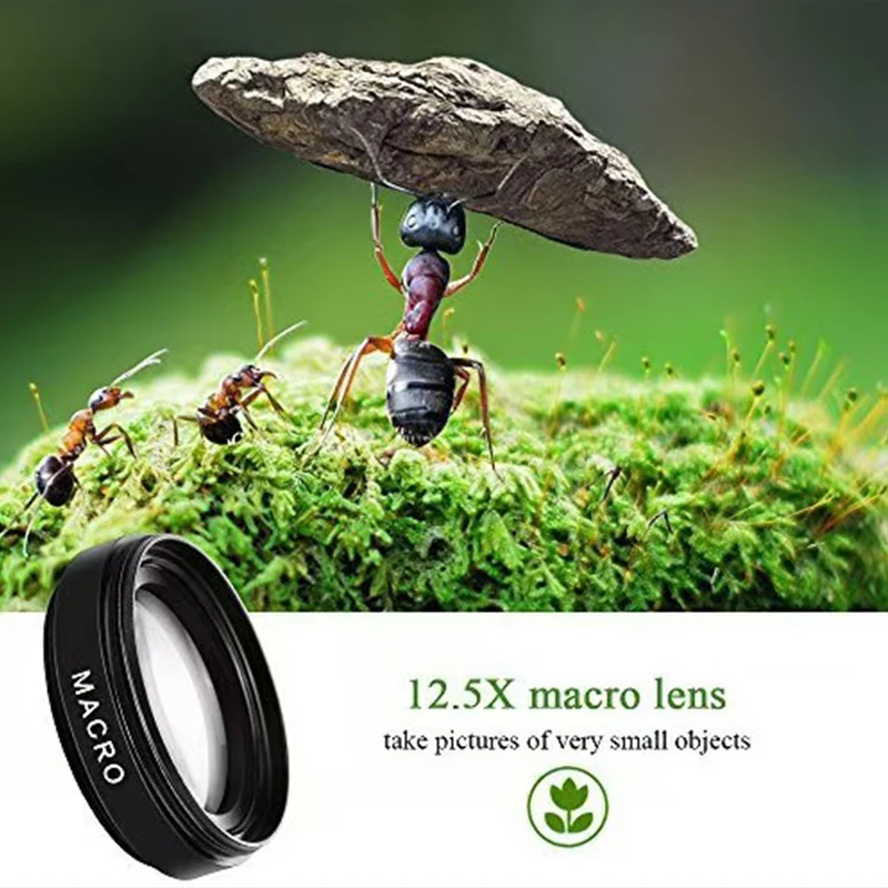 Mobile Phone 37MM 0.45X 49UV Super Wide-angle + Macro Lens For Mobile Camera For Phone Cell Phone Accessories Smartphone Support
