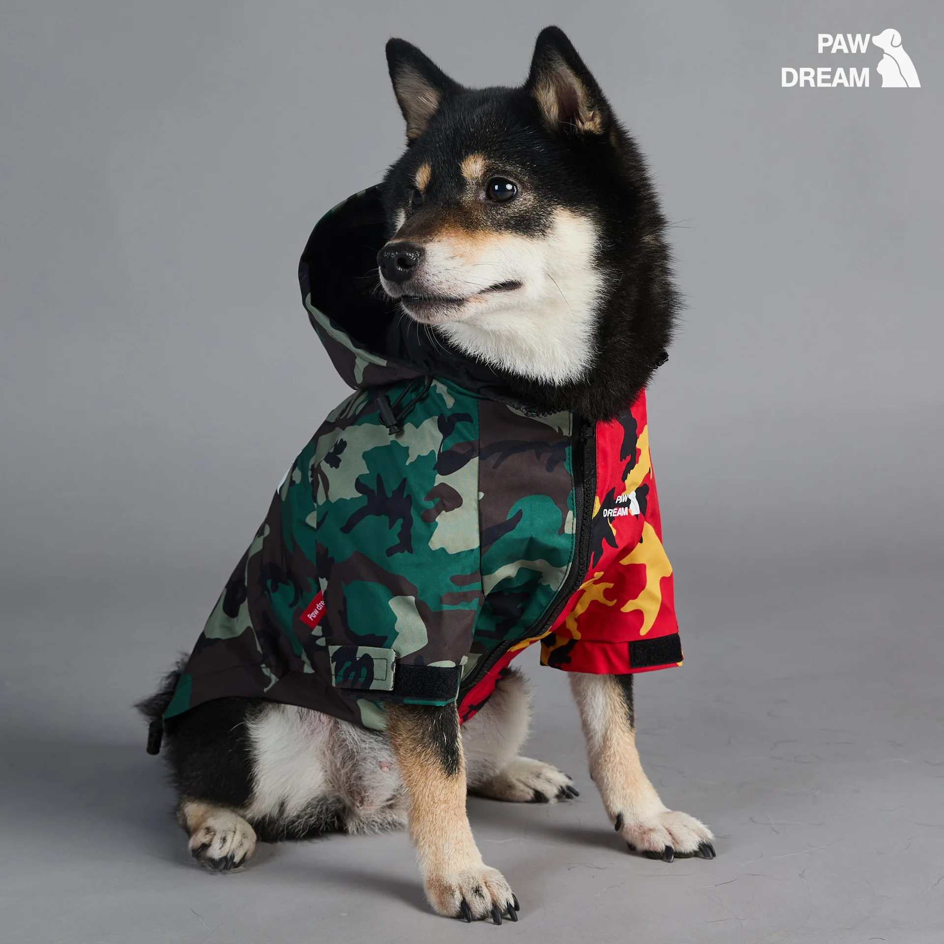 

Dog clothes rainproof windbreaker coat for Large dogs outfit double tone stylish Camo jacket pet accessories Costume for dog