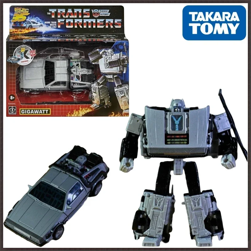 In Stock Takara Tomy Transformers G Series Linkage Back to the Future Gigawatt Figure Model Anime Action Robot Car Kid Gift