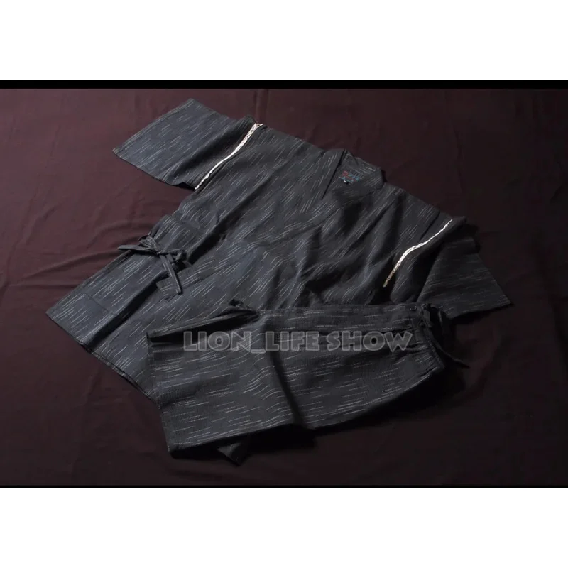 ABC123summer Men Jinbei ثوب الكيمونو الياباني قصير الأكمام 2 قطعة مجموعة ملابس النوم بيجامة Loungewearx;3,f'6,h.7;j #6