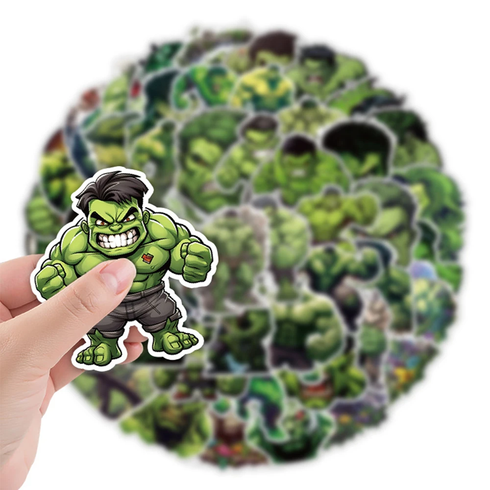 10/30/50pcs Disney Superhero Hulk Cartoon Stickers Cool Anime Vinyl Decal DIY Guitar Laptop Car Graffiti Sticker Fun for Kid Toy