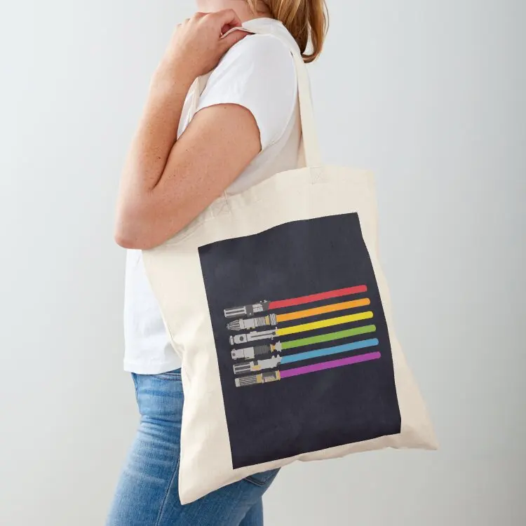 

Lightsaber Rainbow Tote Bag tote bag canvas Shopper handbag sacs de shopping ecological bags