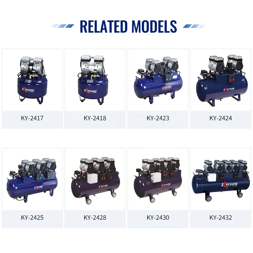 For Six de-tal Unit Chair High Flow And High Pressure Air Compressors Medical Silent Air Compressors Electric With Wheels