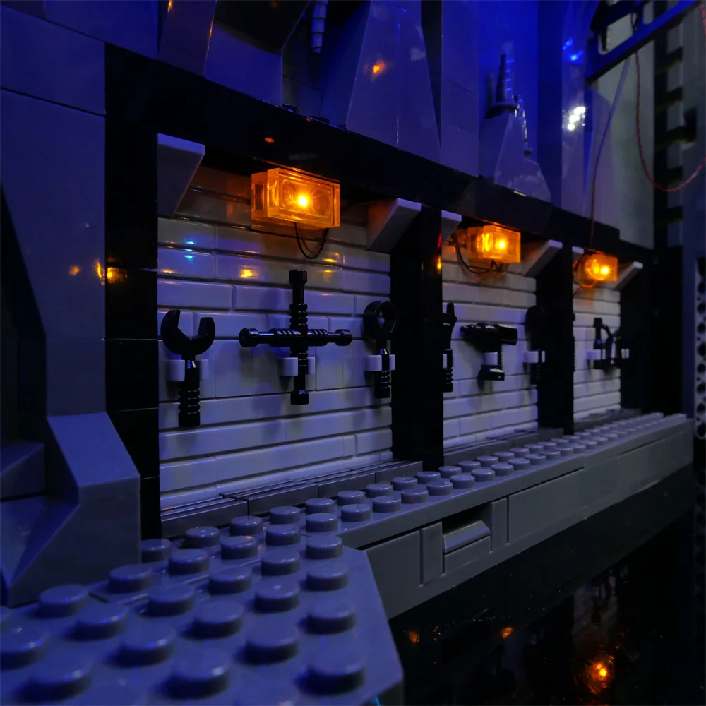 Batmansed Lighting Set For 76252 Batcave Shadow Box Super Herosed Not Include Building Block (Only Led Light Kit)