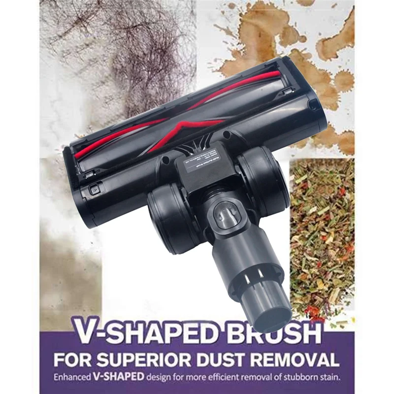 Promotion!Carpet Brush Assembly With Roller For Dreame V12 Pro Electric Floor Brush Enhances Vacuum Cleaner Efficiency
