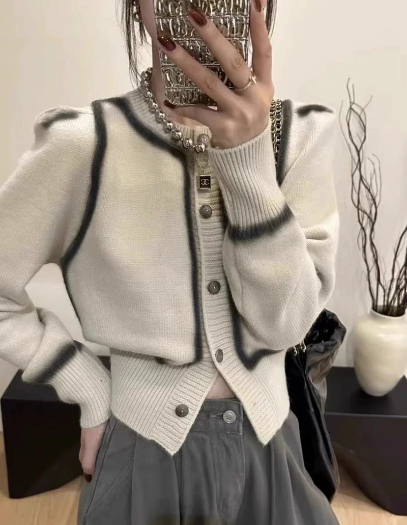 

Tweed Jacket Elegant Autumn Womens Winter Sherpa Quilting Leather Windproof Warm Zippered Wool Full-Zip Hoody Turtleneck Heavy