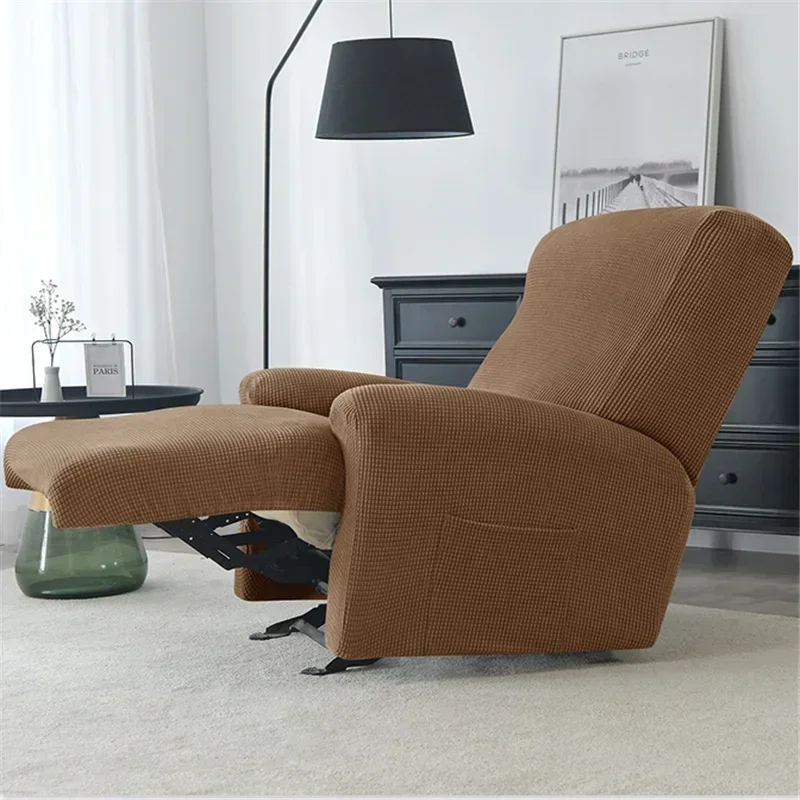 Split Style Recliner Cover Relax Polar Fleece All-inclusive  Chair Cover Lounger Couch Sofa Slipcovers Armchair Covers