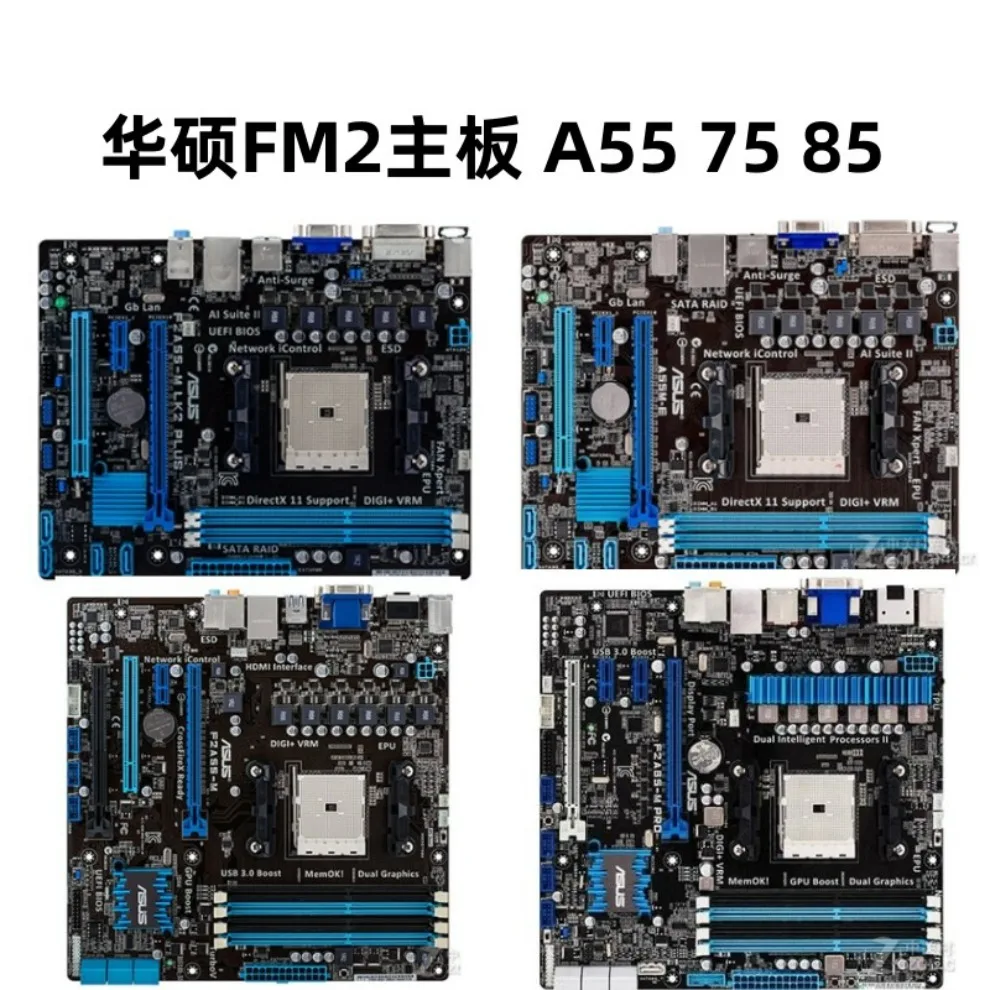 ل Asus/Asus A55-M LE F2A85-M /LE/V PRO اللوحة الرئيسية FM2 اللوحة الرئيسية SATA3 A85X #2