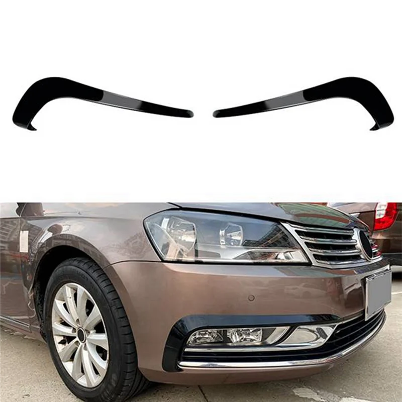 

Car Front Bumper Splitter Spoilers Canard Air Knife Surround Trim For VW Passat B8 Variant R Line 2016-2020-A02G